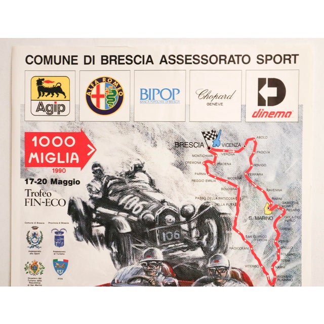 Date: 1990 Size: 39.5 x 27 inches Artist: Unkown About this poster: Established in 1927 as a speed race by Giovanni...