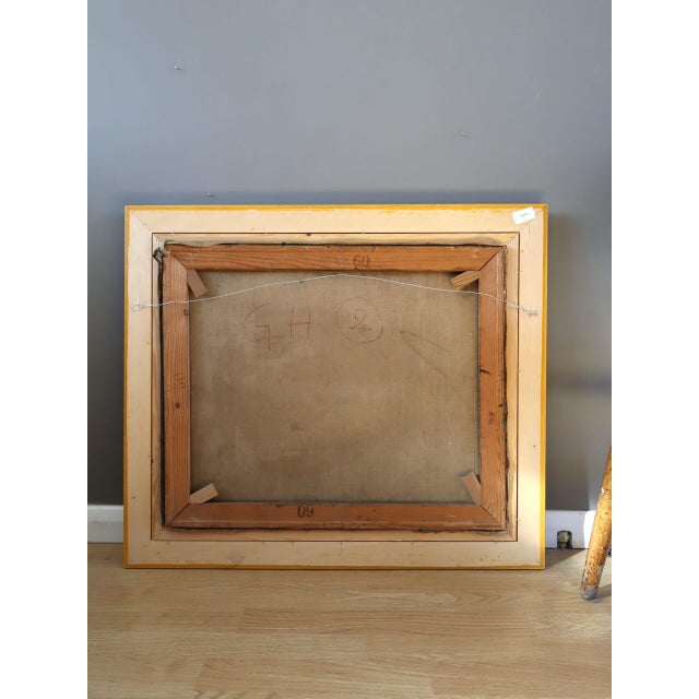 Mid-Century Modern 'The Striped Room' Vintage Still Life Oil Painting by Swedish Artist Bengt Orup (1916–1996), Framed For Sale - Image 13 of 13