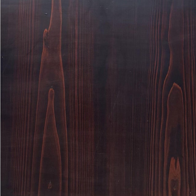 Japanese Minimalist Wooden Door Panels, 1890s, Set of 2 For Sale - Image 4 of 12