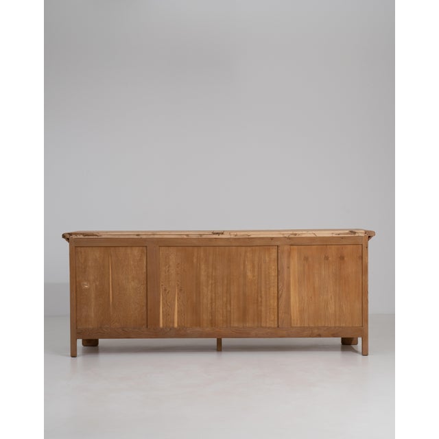 Wood Brutalist Buffet With Iron Hardware For Sale - Image 7 of 12