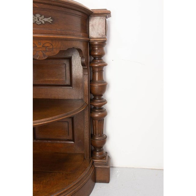 French Credenza in Oak, 1890s For Sale - Image 10 of 18