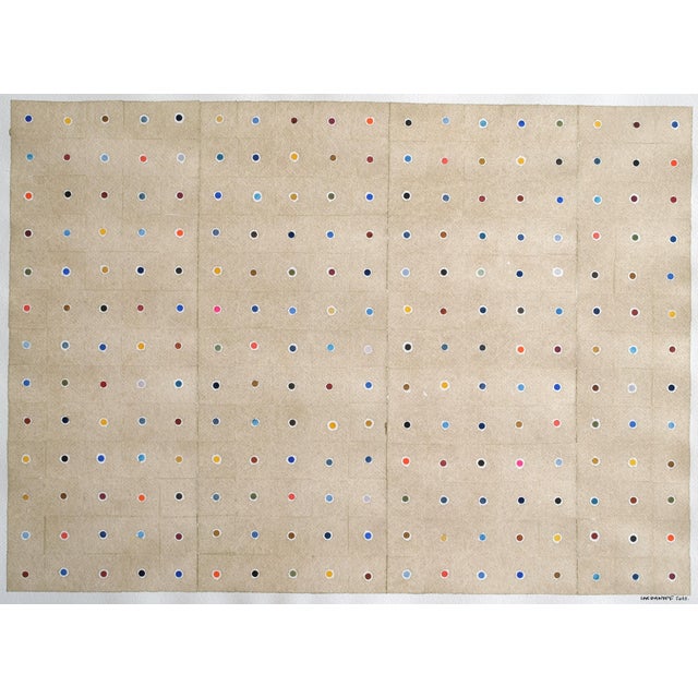 Contemporary Abstract Watercolour on Paper "Pointure" by Jérémie Iordanoff For Sale - Image 4 of 7