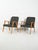 Scandinavian Beech Armchairs in Grey Upholstery, 1950s, Set of 2 For Sale - Image 3 of 12