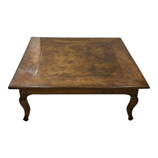 French Door Square Coffee Table For Sale