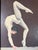 1970s Vintage J. Banas Figurative Acrobat Dancer Oil on Artist Board Painting, Framed For Sale In Miami - Image 6 of 13