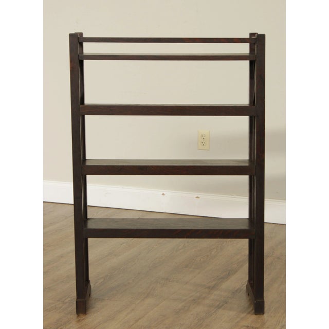 Early 20th Century Mission Oak 4 Tier Book Rack For Sale In Philadelphia - Image 6 of 13
