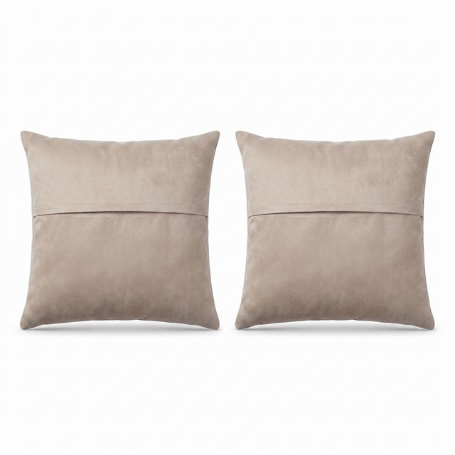Anatolian Oushak Kilim Pillow Cover 19'' X 20'' - Set of Two For Sale - Image 4 of 4