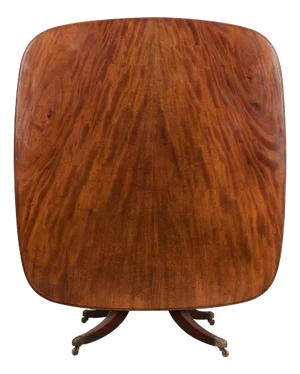 English 19th Century Mahogany Tilt-Top Center Table