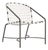 Brown Jordan Kantan Aluminum Suncloth Arm Chair, Mica frame with White fabric For Sale