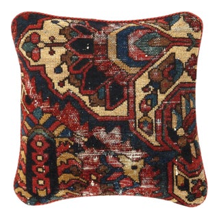 Pasargad Vintage Hand Knotted Farahan Rug Pillow For Sale
