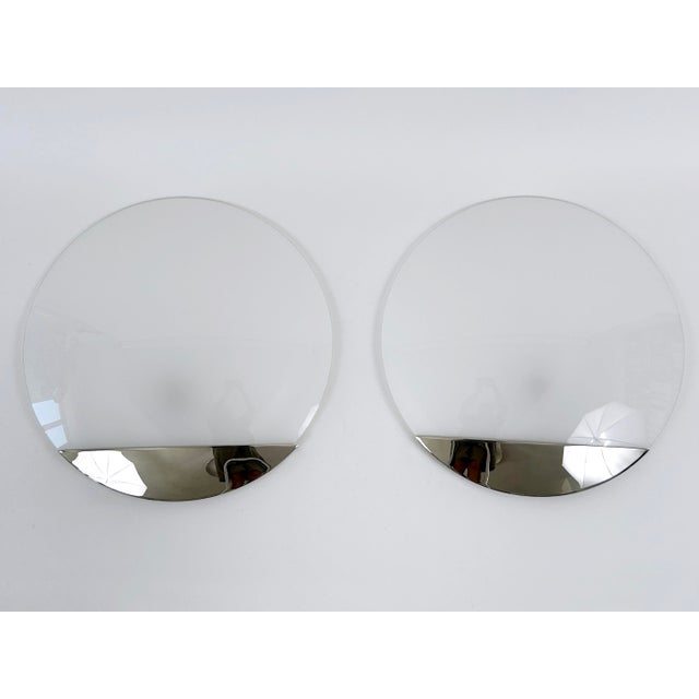 Set of two extremely rare, large and elegant sconces or wall lamps. Model vega. Designed and manufactured by florian...