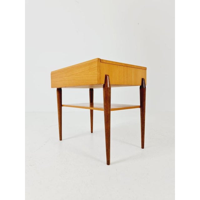 Mid-Century German Teak abd Ash Side Table by Wk Möbel, 1960s For Sale - Image 17 of 18