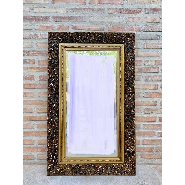 Vintage French Mirror with Gold Frame For Sale - Image 17 of 18