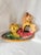 Vintage Mid-Century Modern, 1950s Italian Majolica Griffin Chambersticks, Hand-Painted Ceramic Pair For Sale - Image 4 of 16