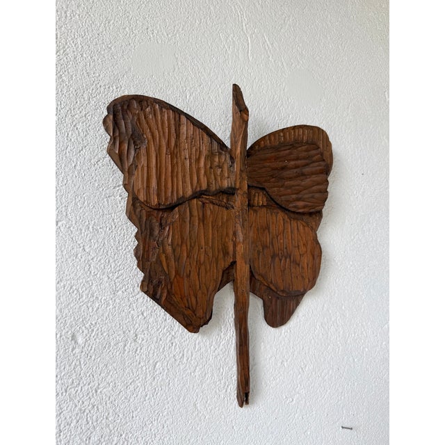 Antique Butterfly Wall Decorations, 1900s, Set of 2 For Sale - Image 4 of 18