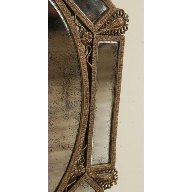Brass Renaissance Style Girandole Mirror For Sale - Image 10 of 13