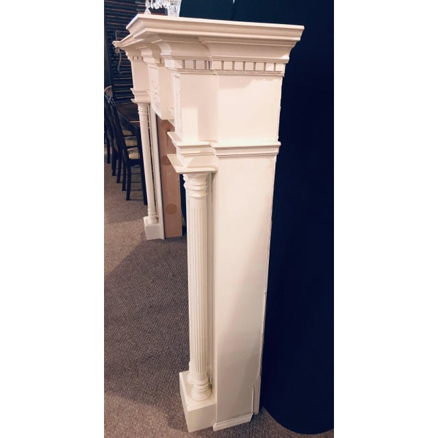 Mid 20th Century Monumental Hand Carved Neoclassical Fire Place Surrounds For Sale - Image 5 of 11