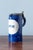 Spongeware Blue Pewter-Mounted Beer Stein from Brussels Faience, 1800s For Sale - Image 10 of 10