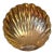 1970s Brass Shell Decorative Bowl Wall Hanging For Sale