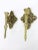 Traditional Vintage Pair of Metal Cast Iron Candle Holders Gold Sconces For Sale - Image 3 of 9