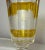 Glass Antique Handmade Engraved German Yellow Cut to Clear Glass Vase Cup Chalice For Sale - Image 7 of 12