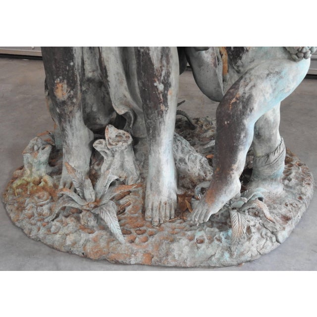 Art Deco Italian Bronze With Women and Children For Sale In Nashville - Image 6 of 11