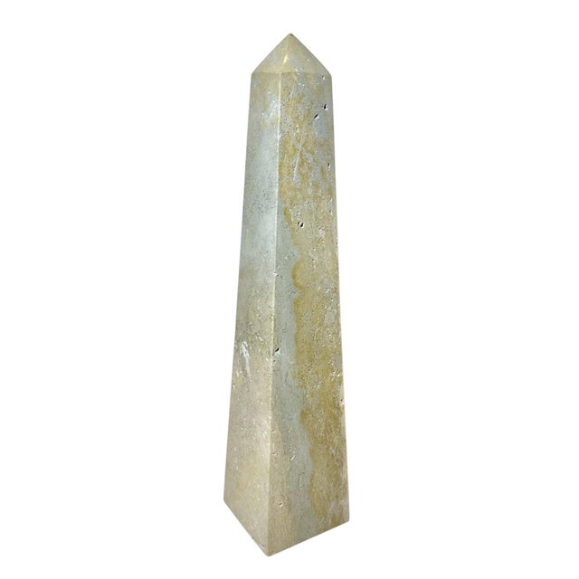 Stone Mid Century Marble Obelisk For Sale - Image 7 of 8