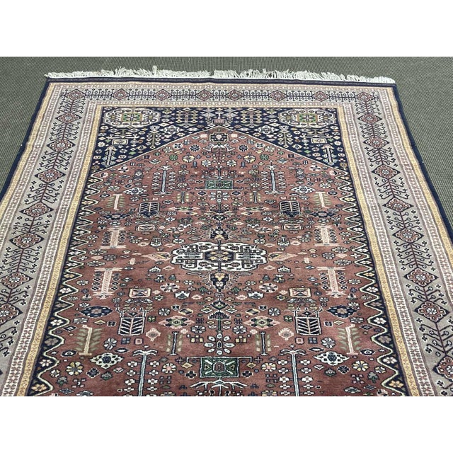 Middle Eastern Handmade Wool Rug For Sale - Image 6 of 7