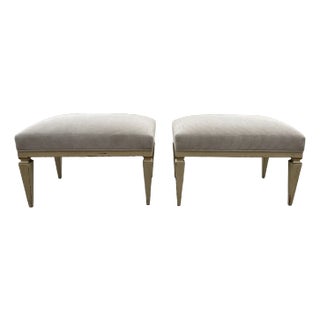Pair of French Louis XVI Style Benches For Sale