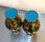 Asian Green/Gold Singaporean Floral Cloisonne' Vases Set of Two For Sale - Image 3 of 5