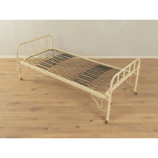 Cream Antique Single Bed, 1920s For Sale - Image 8 of 8