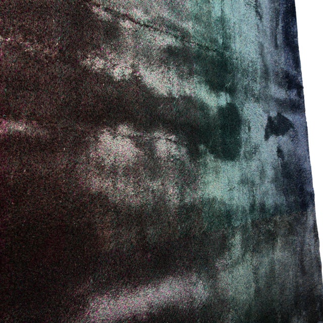 Modern Technicolour Field Bamboo Silk Rug from Kvadrat For Sale - Image 3 of 9