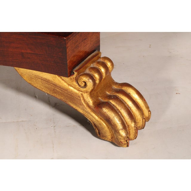 Russian Neo Classical Mahogany and Gilt Decorated Writing / Sofa Table For Sale - Image 9 of 11