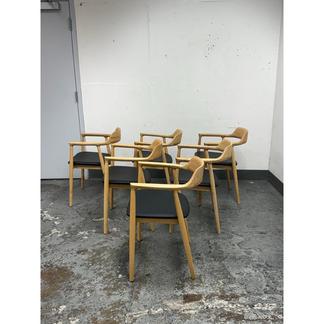 Interior Icons Hiroshima Armchairs, Set of Six For Sale In San Francisco - Image 6 of 12