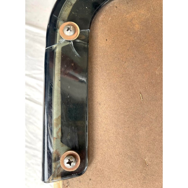 MCM Smoky Glass, Lucite and Chrome Dining Table Set For Sale - Image 12 of 13