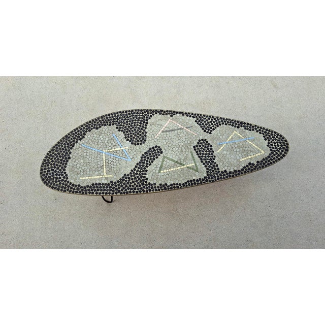 Mosaic Side Table attributed to Berthold Müller, 1950s For Sale - Image 3 of 5