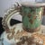 Late 19th Century Antique French Porcelain Hand-Painted Pilgrim Flask Vase With Raised Gold Filigree & Roses For Sale - Image 5 of 10