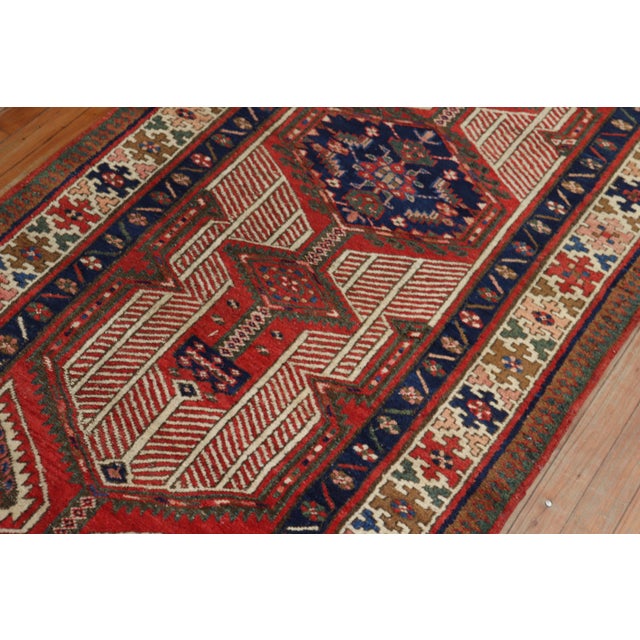 Early 20th Century Zabihi Collection Camel Serab Persian Runner - 3'4" x 7'5" For Sale - Image 4 of 8