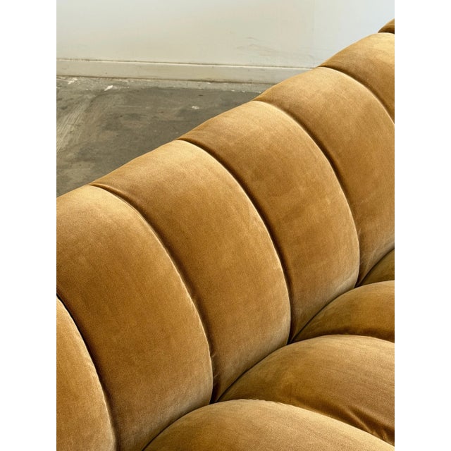 Textile Low Profile Channel Sectional Xl For Sale - Image 7 of 9