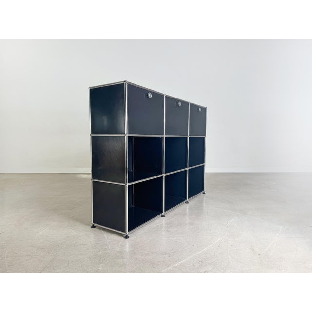 Postmodern Sideboard in Black from USM Haller For Sale - Image 3 of 9