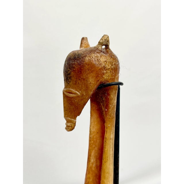 Antique Papua New Guinea Azera Banana Scraper Spoon on Stand For Sale In Chicago - Image 6 of 7