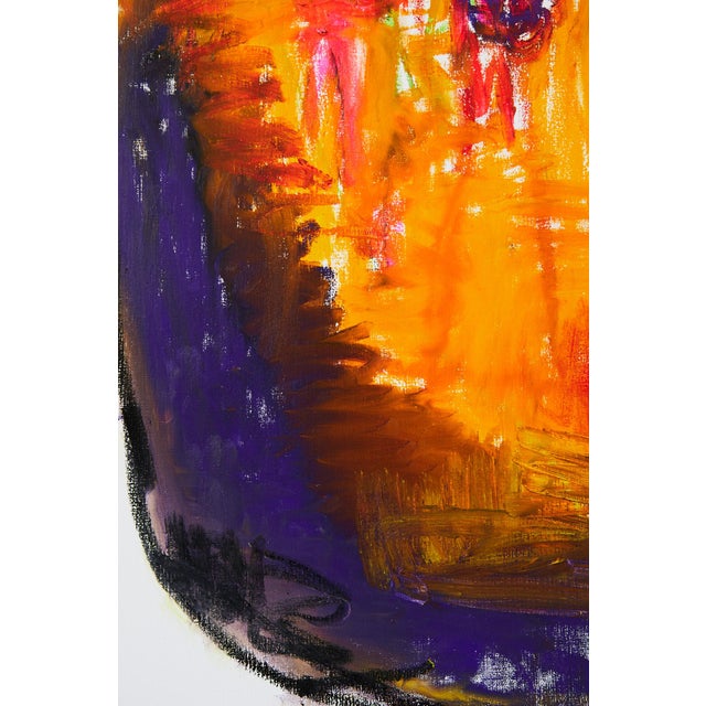 Textile "Hands Pressing" - Large Figurative Oil Painting by Simon Findlay For Sale - Image 7 of 11