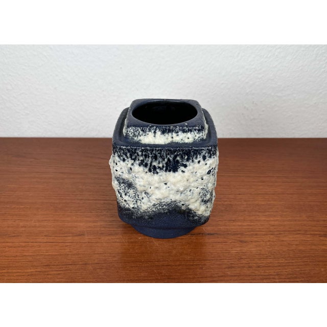 Mid-Century Modern West German Pottery WGP Fat Lava Vase from Dümler & Breiden, 1960s, in Very Good conditions. Designed...