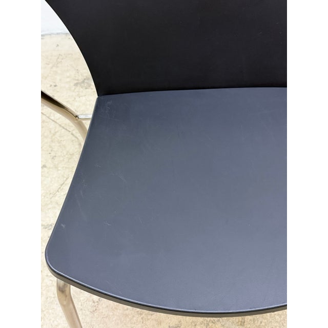 Erla Sólveig Óskarsdóttir E5400 Betsy Black Stackable Chair for Bernhardt, 2000s For Sale - Image 11 of 17
