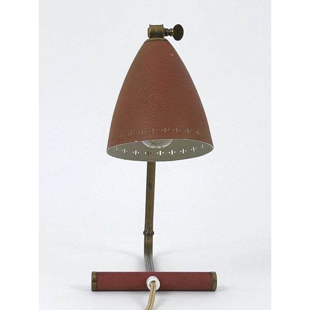 Gold Mid-Century Modern Adjustable Table Lamp, Sweden, 1950s For Sale - Image 8 of 18