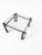 Brutalist coffee table / metal glass / 1980s / weighty / vintage condition Height 40Width 70Depth 70 cm