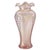 Pink Fenton Pink Opalescent Carnival Glass Feather Pattern Ruffled Vase, Mid-Century For Sale - Image 8 of 16