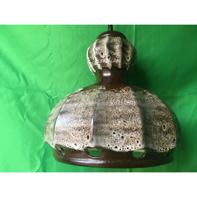 Ceramic Ceiling Lamp, 1970s, in Very Good conditions. Designed 1970 to 1979 European Plug (up to 250V).The wiring of this...