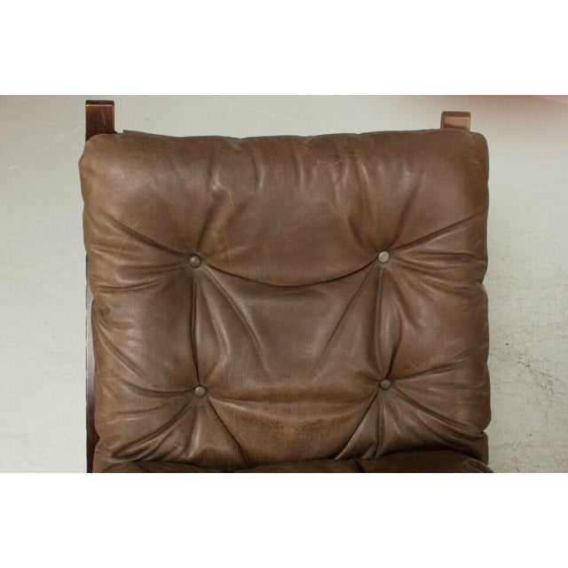 Vintage Danish Leather Siesta Chairs by Ingmar Relling, Set of 2 For Sale - Image 6 of 8