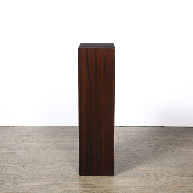 Pair of Art Deco Rectilinear Rosewood Pedestals For Sale In New York - Image 6 of 15